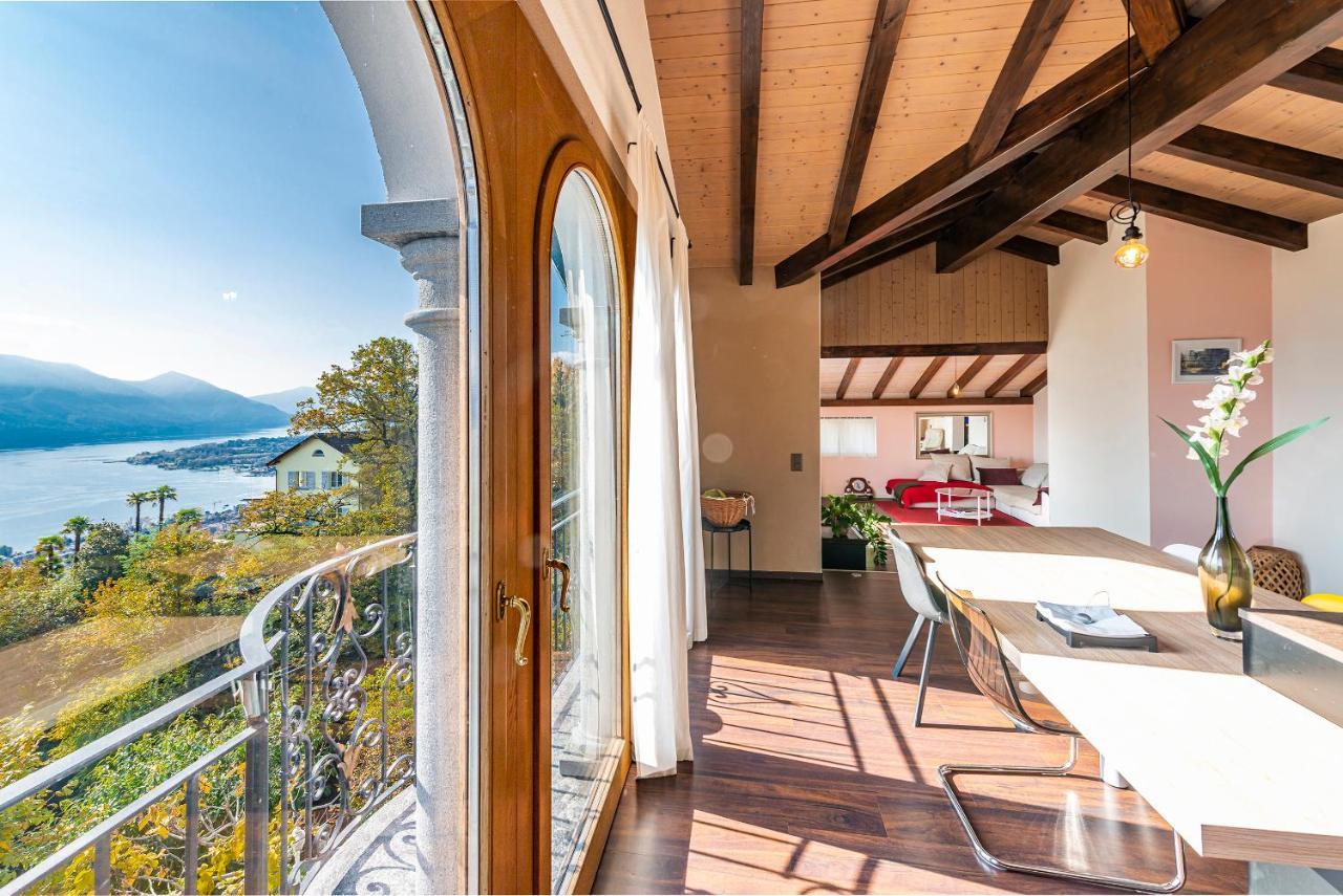 Casa Luna - Wonderful Lake View Brione sopra Minusio Exteriör bild